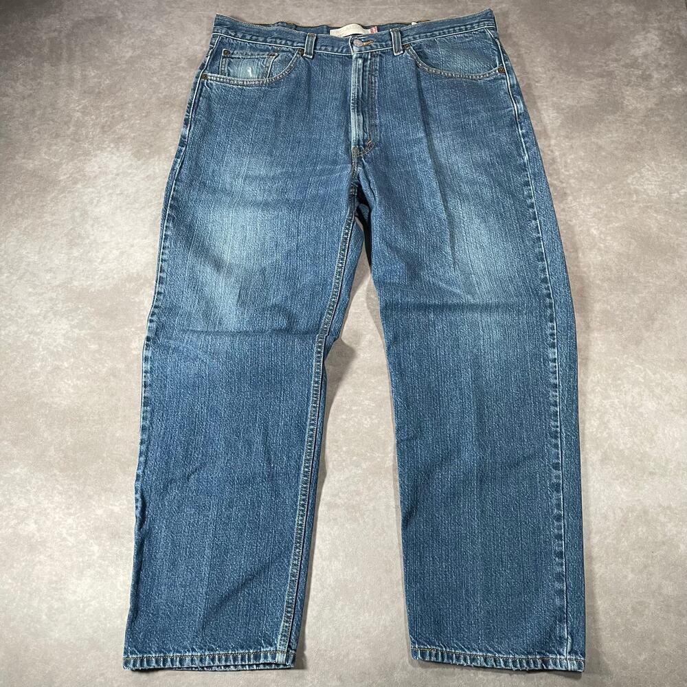 Levi’s 550 Dark Wash Relaxed Fit Denim Jeans - Picture 2 of 7